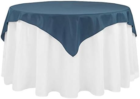 כיסוי שולחן פוליאסטר תפאורה צילינדר / מפת שולחן-54 איקס 54 | מרובע | כחול רויאל / 1 יחידה.
